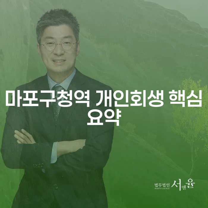 마포구청역 개인회생 핵심요약