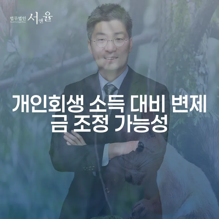 개인회생 소득 대비 변제금 조정 가능성은 얼마일까?