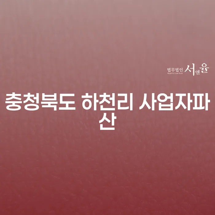 충청북도 하천리에서 사업자파산과 급여 270만원 개인회생을 고민 중인가요?